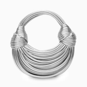 Silver Multi-Strand Statement Bag     NWOT